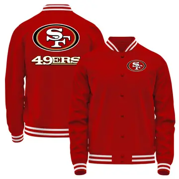 Men's San Francisco 49ers Red Full-Snap Jacket