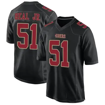 Men's San Francisco 49ers Robert Beal Jr. Black Game Fashion Jersey