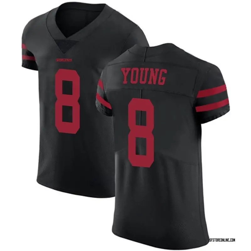 Men S San Francisco 49ers Steve Young Black Elite Alternate Vapor Untouchable Jersey By Nike