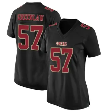 Women's San Francisco 49ers Dre Greenlaw Black Game Fashion Jersey By Nike