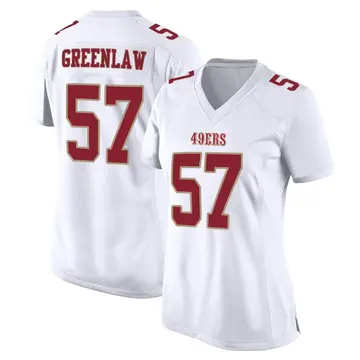 Women's San Francisco 49ers Dre Greenlaw White Game Fashion Jersey By Nike