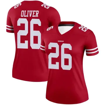 Nike Isaiah Oliver San Francisco 49ers Scarlet Game Player Jersey