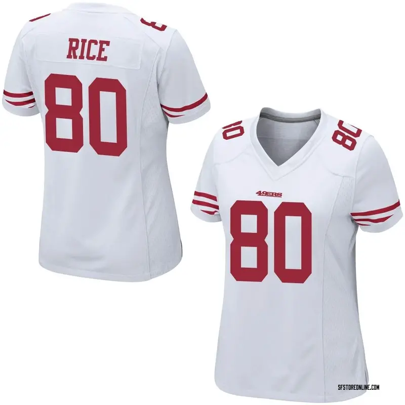 Women's San Francisco 49ers Jerry Rice White Game Jersey By Nike