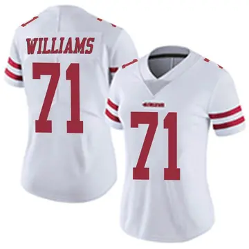 San Francisco 49ers #71 Trent Williams Red 75th Anniversary With C Patch  Vapor Untouchable Limited Stitched