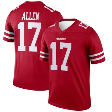 Youth San Francisco 49ers Brandon Allen Scarlet Legend Jersey By Nike