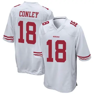 Youth San Francisco 49ers Chris Conley White Game Jersey By Nike