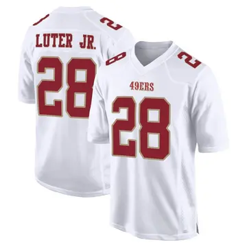 Youth San Francisco 49ers Darrell Luter Jr. White Game Fashion Jersey By Nike