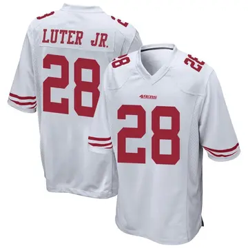 Youth San Francisco 49ers Darrell Luter Jr. White Game Jersey By Nike