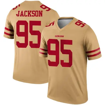 Men's Nike Drake Jackson Scarlet San Francisco 49ers Game Player Jersey