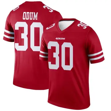 Youth San Francisco 49ers George Odum Scarlet Legend Jersey By Nike