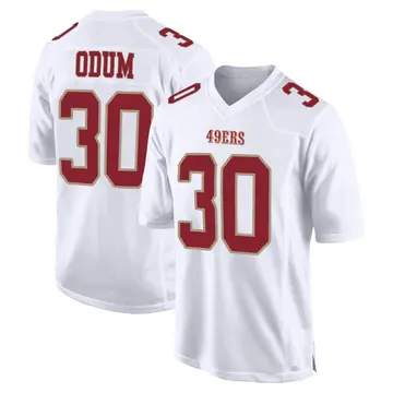 Youth San Francisco 49ers George Odum White Game Fashion Jersey By Nike