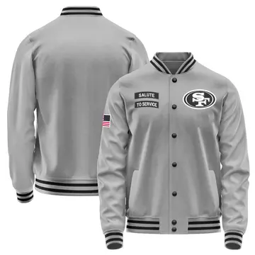 Youth San Francisco 49ers Gray Salute to Service Performance Jacket