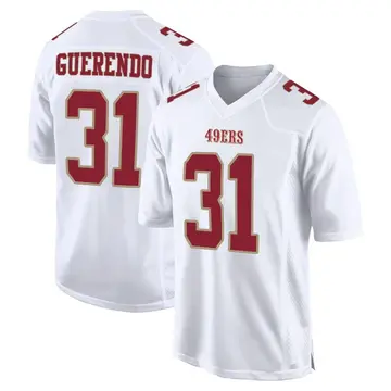 Youth San Francisco 49ers Isaac Guerendo White Game Fashion Jersey By Nike