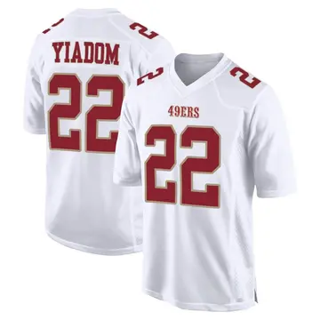 Youth San Francisco 49ers Isaac Yiadom White Game Fashion Jersey By Nike