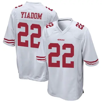 Youth San Francisco 49ers Isaac Yiadom White Game Jersey By Nike