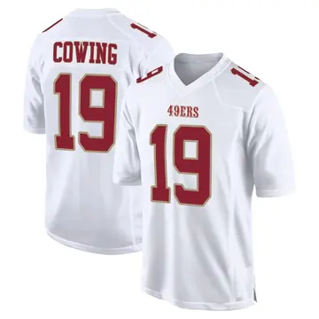 Youth San Francisco 49ers Jacob Cowing White Game Fashion Jersey By Nike