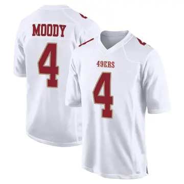 Youth San Francisco 49ers Jake Moody White Game Fashion Jersey By Nike