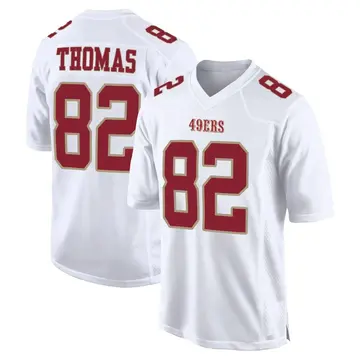 Youth San Francisco 49ers Logan Thomas White Game Fashion Jersey By Nike