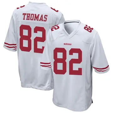 Youth San Francisco 49ers Logan Thomas White Game Jersey By Nike