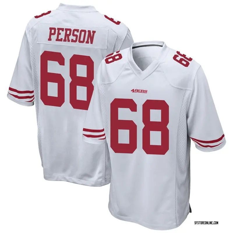 Youth San Francisco 49ers Mike Person White Game Jersey By Nike