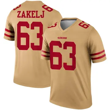 Nick Zakelj 63 San Francisco 49Ers Super Bowl LVII White Jersey - Bluefink