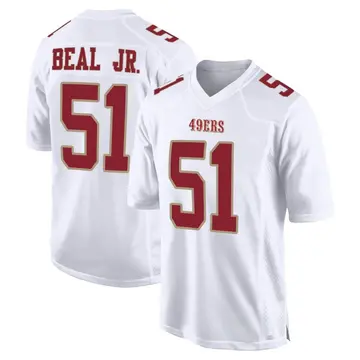 Youth San Francisco 49ers Robert Beal Jr. White Game Fashion Jersey By Nike