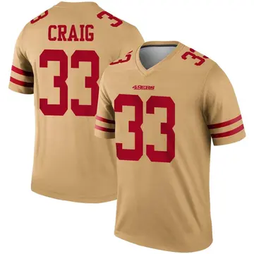 Women's Nike Roger Craig Scarlet San Francisco 49ers Game Retired Player  Jersey