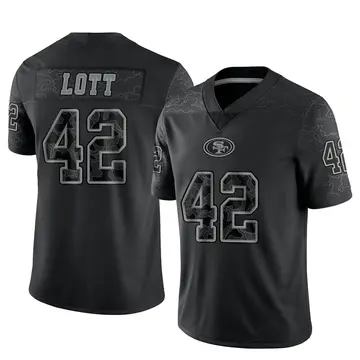 : Ronnie Lott Jersey #42 San Francisco Custom Stitched White  Football Various Sizes New No Brand/Logos GENERIC Size L : Everything Else