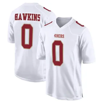 Youth San Francisco 49ers Taylor Hawkins White Game Fashion Jersey By Nike