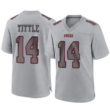 Limited Men's Y.A. Tittle White Jersey - #14 Football San Francisco 49ers  100th Season Rush Vapor Untouchable Size 40/M