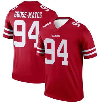 Youth San Francisco 49ers Yetur Gross-Matos Scarlet Legend Jersey By Nike