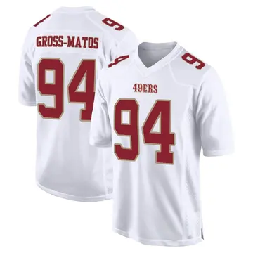 Youth San Francisco 49ers Yetur Gross-Matos White Game Fashion Jersey By Nike