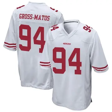 Youth San Francisco 49ers Yetur Gross-Matos White Game Jersey By Nike